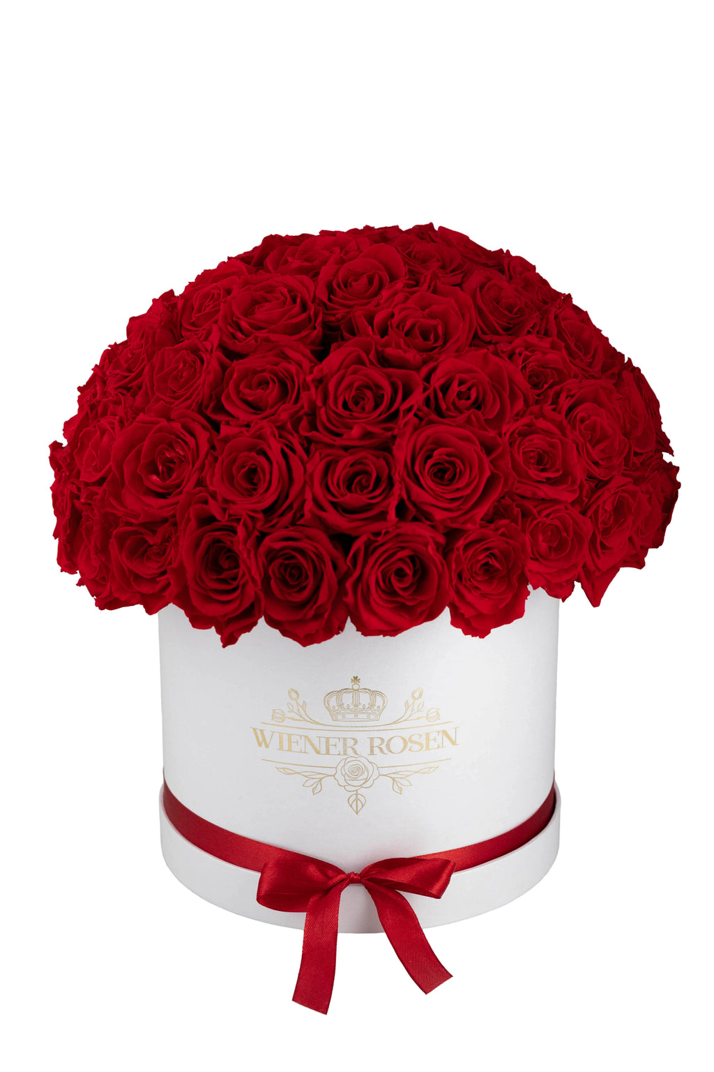 Weiße Kuppel-Box Rote